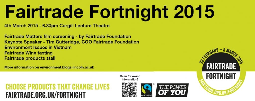 Twitter Banner for Fairtrade Fortnight 4th March Event